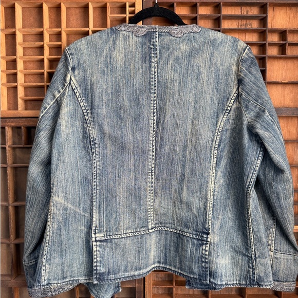 Coldwater Creek Embroidered Denim Jacket - Picture 6 of 6